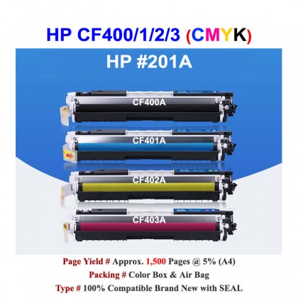 Qi Print HP 201A CF40xA For M252 M254 M277 Color Toner Compatible